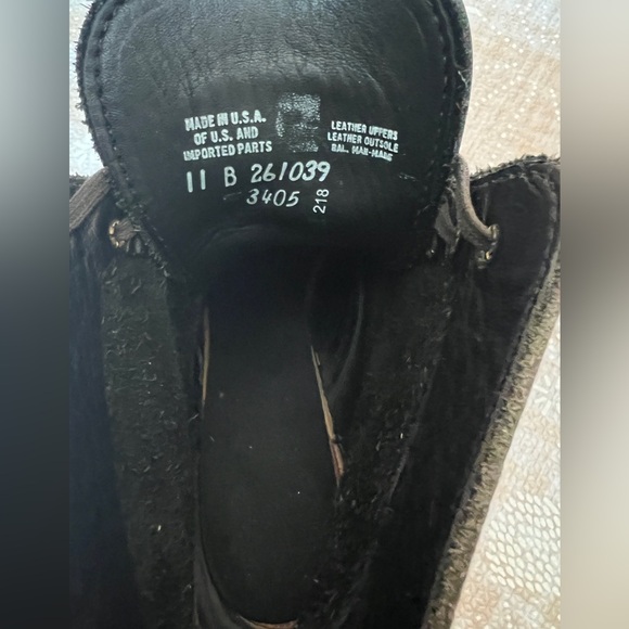 Red Wing Heritage Clara Black Lace Up Boots with Vintage Design and Stacked Heel - Picture 4 of 5